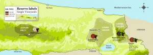 Recanati Vineyards Map